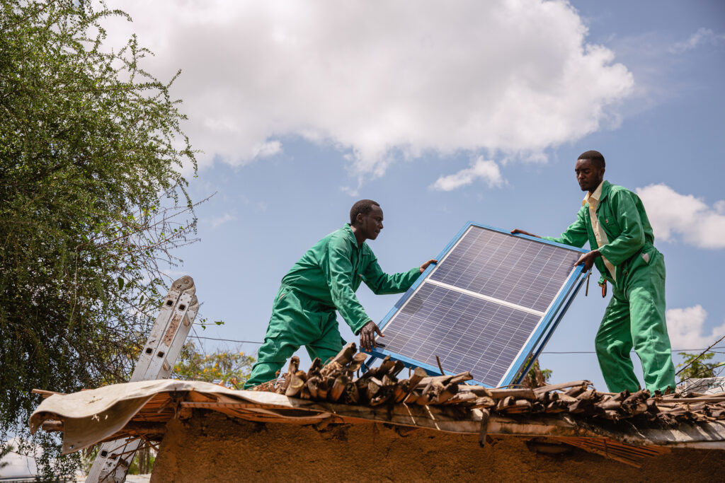 A FRES solar system is installed