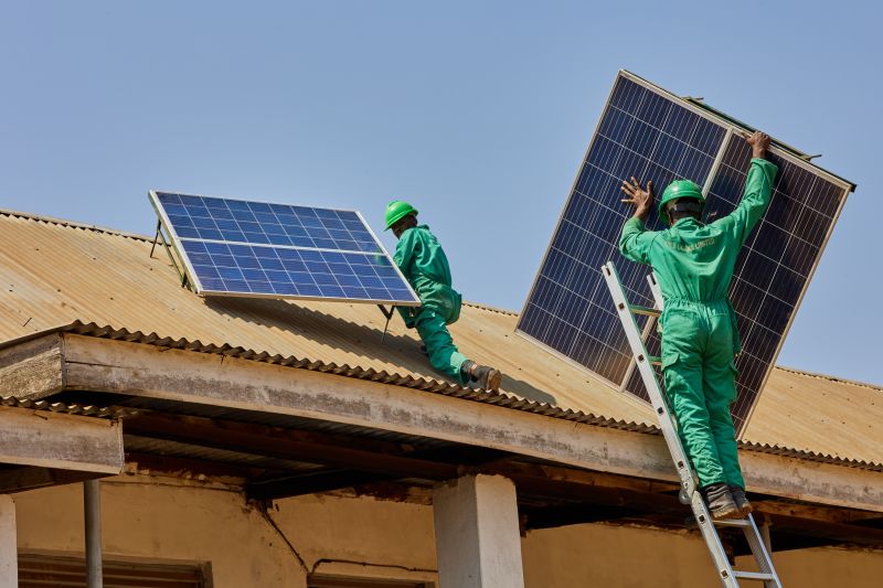 FRES solar field installation